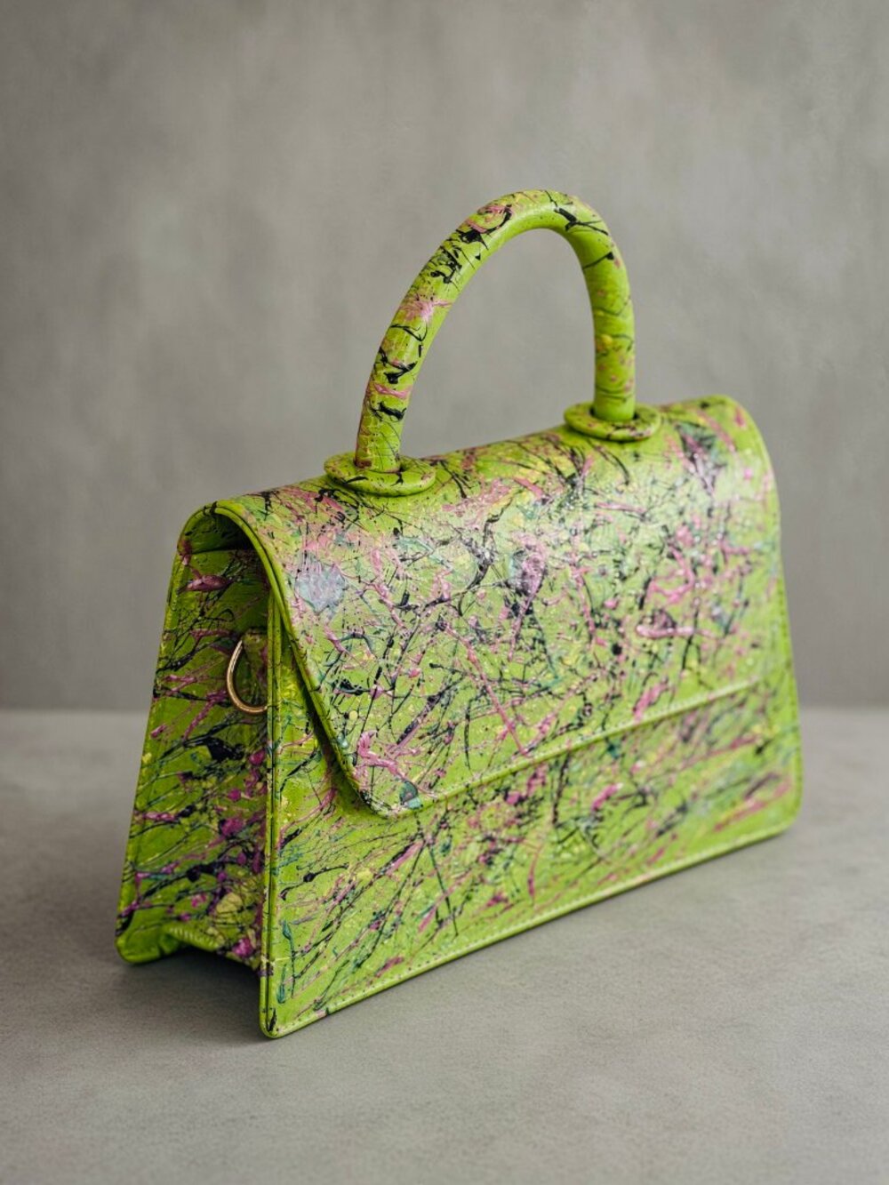 DELRAY: LUXURY VEGAN GRAFFITI HANDBAG